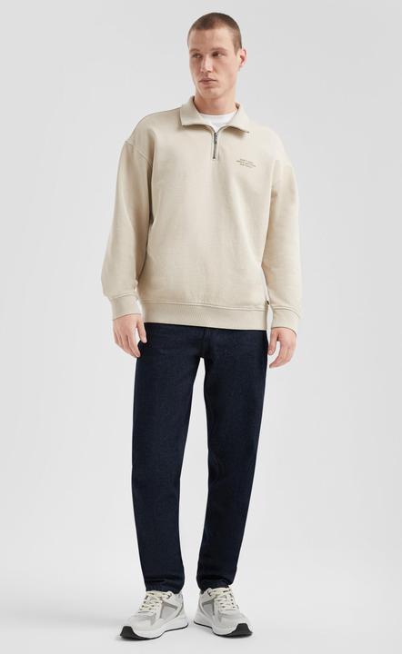 Produktbild s.Oliver Sweatshirt Gewaschener Sweat-Troyer mit Brustprint (S)