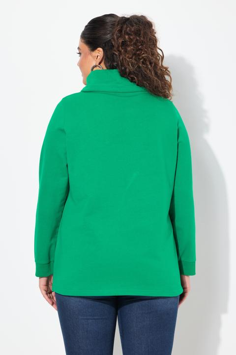 Produktbild Ulla Popken Sweatshirt, Classic Fit, HELLO, Stehkragen (42, 44)
