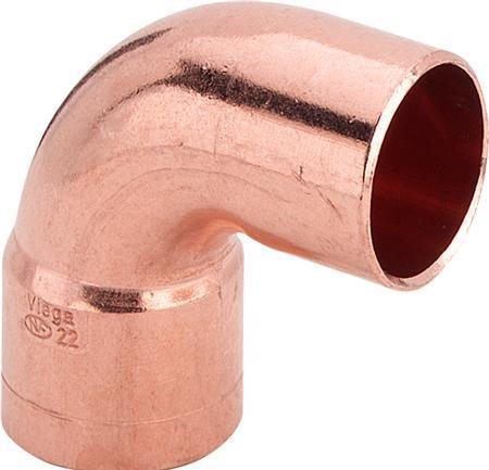 Actual product image Viega Angle 18 mm with solder sleeve/nipple (Angled connection)