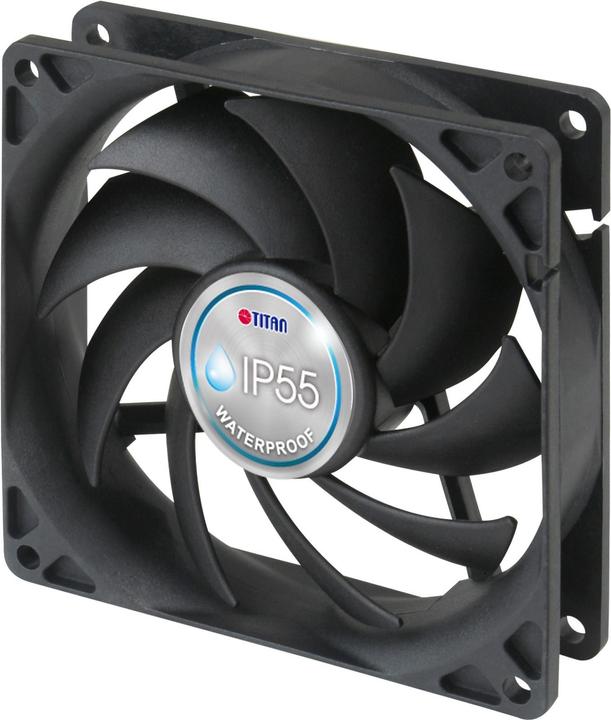 Actual product image Titan TFD-9225HH12B/KW(BX) fan 92x92x25mm IP55 water and dust protected (92 mm)