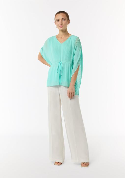 Actual product image Comma Bluse Plissee-Tunika mit V-Ausschnitt (34)