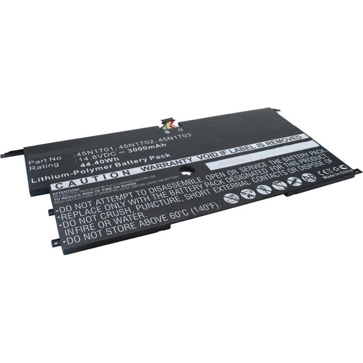 CoreParts Batteria del computer portatile ai polimeri di litio 3000 mAh 44.4 Wh (2 cubicoli, 3000 mAh), Batteria per notebook, Nero