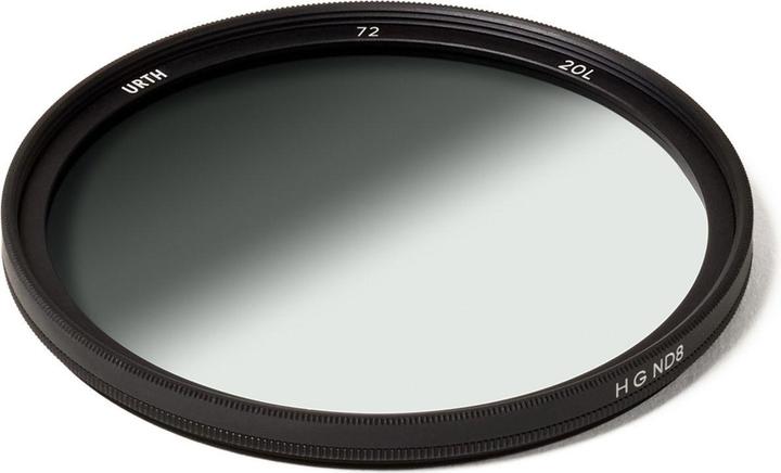 Urth 72mm Hard ND8 lensfilter met gradatie (Plus+) (72 mm, ND / grijsfilter)