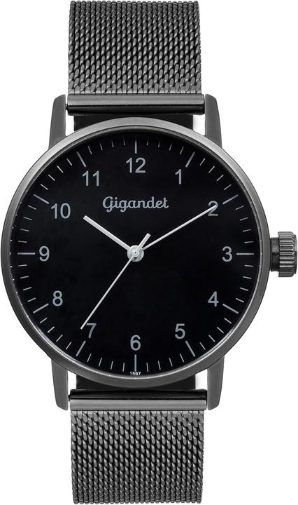 Gigandet Elegantes analoges Quarzwerk mit Edelstahlarmband und Mineralglas (Analoguhr)