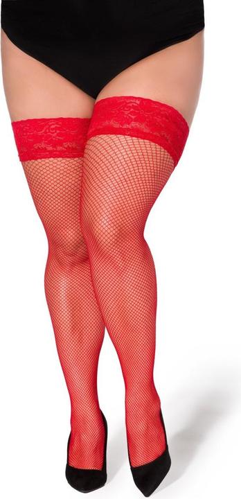 Produktbild Legg Story Strapsstrümpfe in rot (4XL, 5XL)