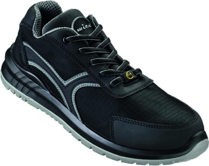Actual product image Feldtmann WICA Halbschuh SASSNITZ NUOVO Schwarz/grau, S1P SR ESD Gr. 38 (S1P, 38)