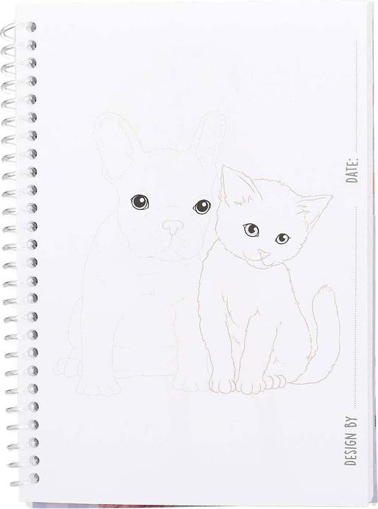 Produktbild Top Model DEPESCHE TOPModel Malbuch Pocket mit Stickerbogen