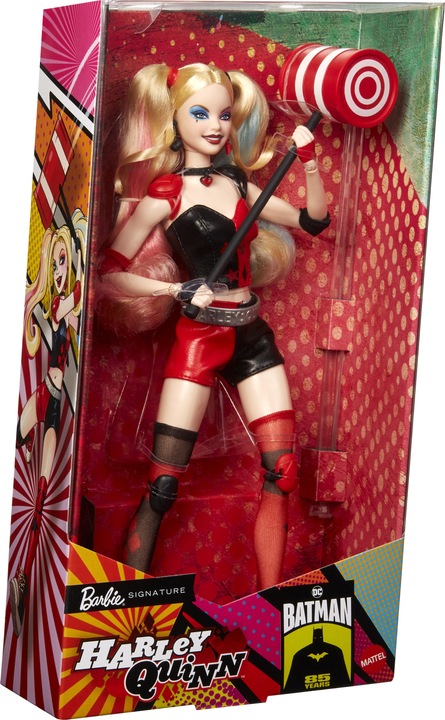 Image du produit Barbie Signature Harley Quinn Sammlerpuppe mit beweglichem Körper, ikonischem Outfit und Schlägel