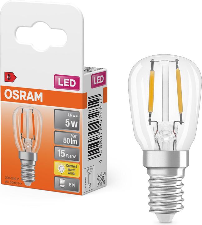 Actual product image Osram LED lamp (E14, 1 W, 70 lm, 1 x, G)