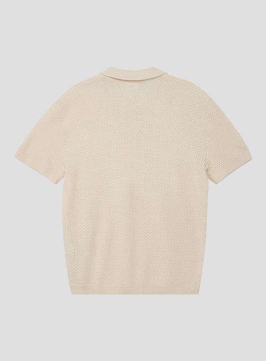 Produktbild s.Oliver Leichtes Strickpolo aus Baumwollmix im Regular Fit (170, 176)