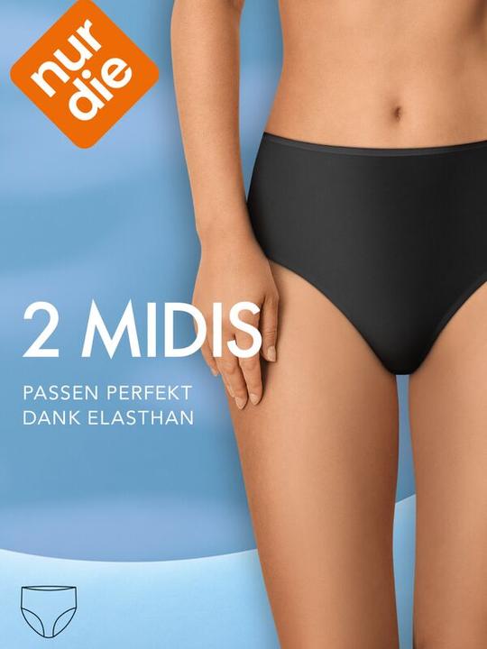 Produktbild Nur Die Midi-Slips (40, 42, 2er Pack)