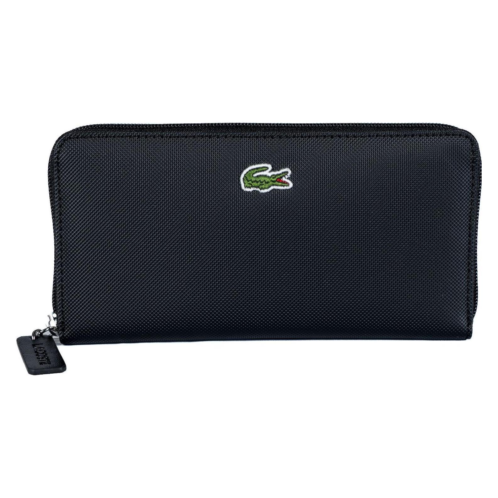 Lacoste, Damen, Portemonnaie, Geldbörse Elegant - 10767, Schwarz
