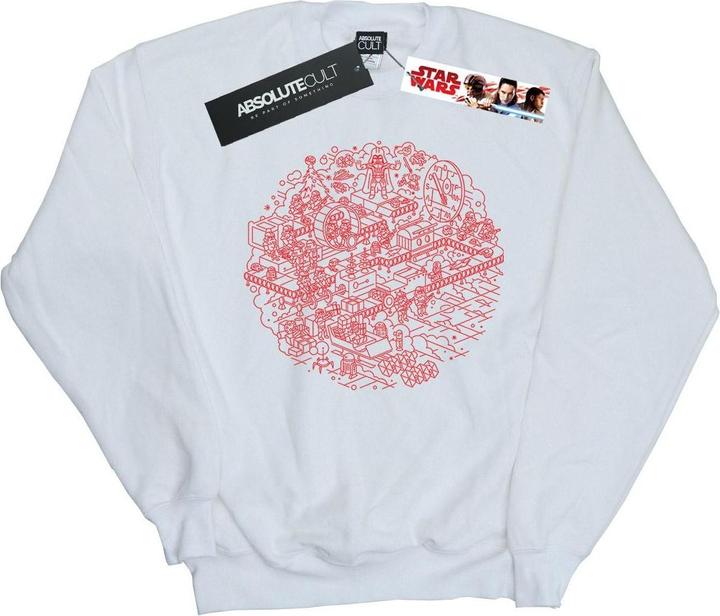Produktbild Star Wars Christmas Death Star Sweatshirt Mädchen (128)