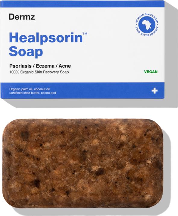 Actual product image Hermz Dermz Healpsorin Bar Soap For Psoriasis And Eczema 100G (Hard soap, 100 g)