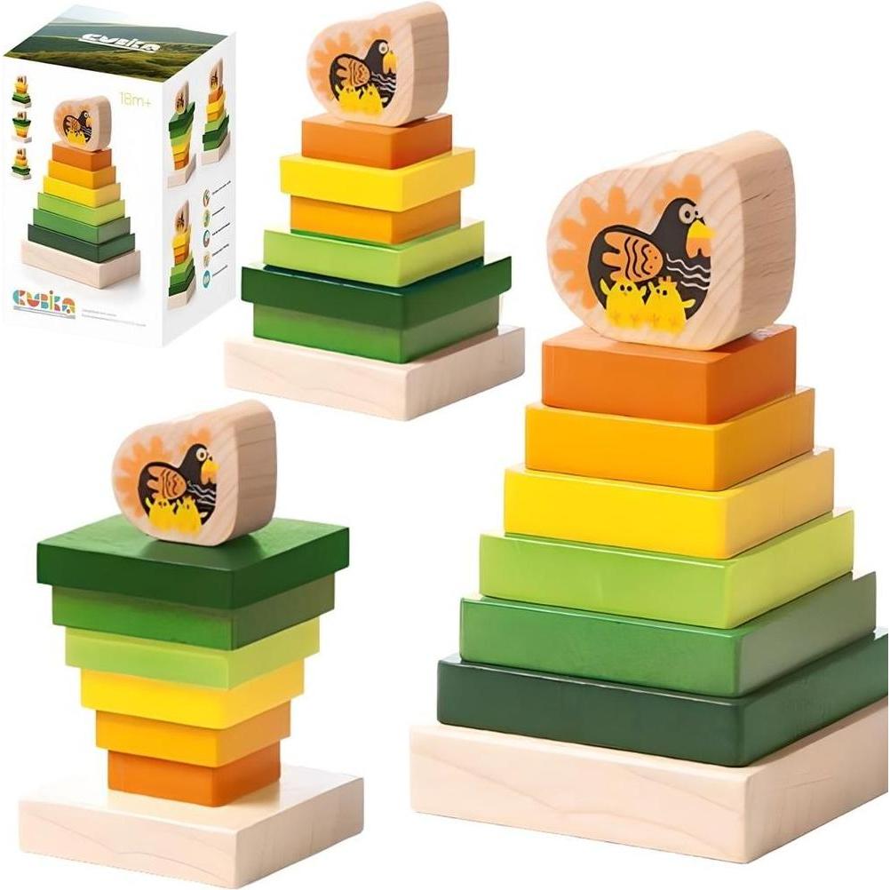 Cubika Stapelspielzeug Huhn (15276)