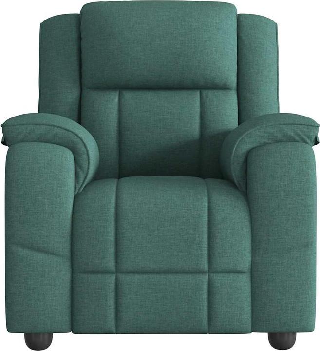 Immagine prodotto vidaXL Poltrona massaggiante Tessuto verde scuro Poltrona massaggiante TV