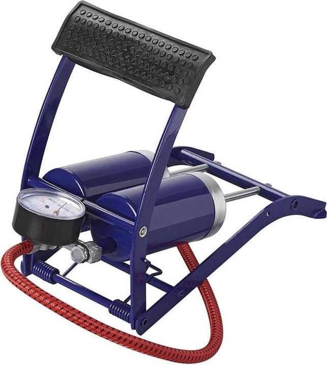 Produktbild ProPlus Fusspumpe Doppelzylinder mit Manometer
