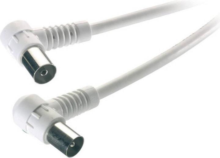 Actual product image Vivanco Coax Angle Plug Angle Coupling (90 dB, Antenna cable)