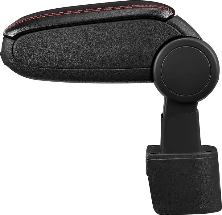 Produktbild Pro-Tec Mittelarmlehne Nissan Micra K12 mit Staufach Kunstleder Schwarz mit roten Nähten