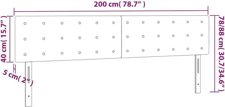 Actual product image vidaXL Kalel (200 x 5 x 88 cm)