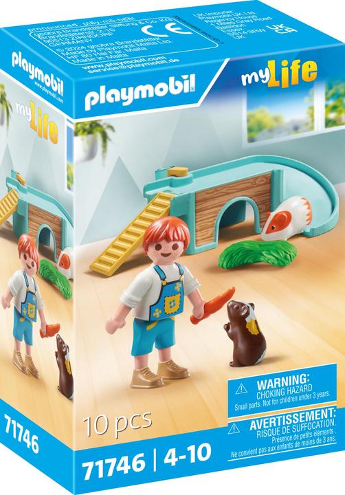 Produktbild Playmobil Junge mit Meerschweinchen (71746, Playmobil My Life)