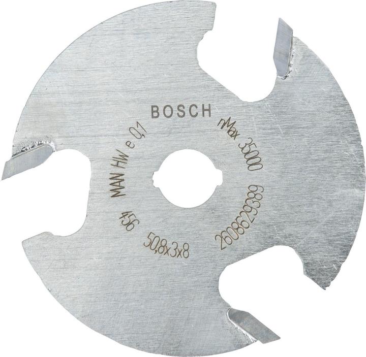 Immagine prodotto Bosch Professional Zubehör Fresa per scanalature a disco Expert per legno, 8 mm, D1 50,8 mm, L 3 mm, G 8 mm