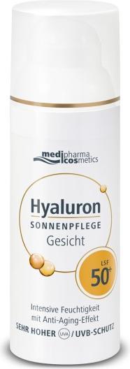Productafbeelding Medipharma cosmetics Hyaluron Zonverzorging Gezicht SPF 50+, 50 ml Crème (Zonnecrème gezicht, SPF 50+, 50 ml)