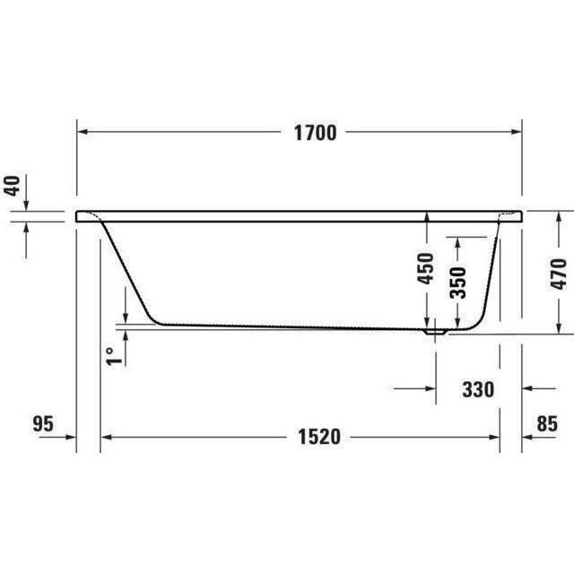 Thumbnail - Duravit, Whirlpool, Whirlwanne Soleil by Starck 1700x750mm, weiss Air-System