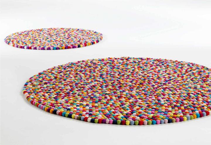 Actual product image HAY Pinocchio Rug 90 cm - Multi Colour (501351) (Ø 90 cm)