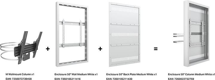 Produktbild Multibrackets Monitor Rahmen, für Säulenmontage, 50"/2766