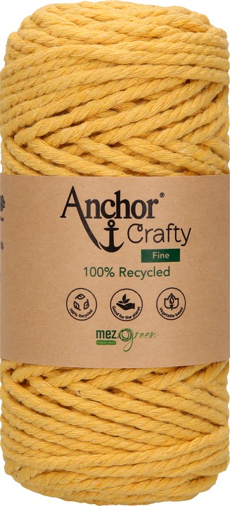 Actual product image Anchor Crafty fine (macramé yarn, twisted) approx. 3mm (65 m)