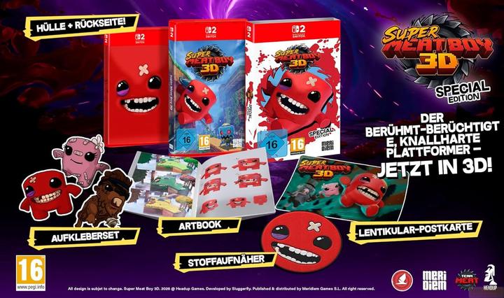 Actual product image Super Meat Boy 3D S.E. SWITCH UK (Switch 2)
