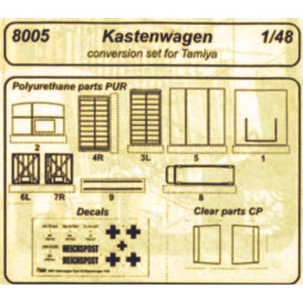 CMK Kübelwagen Typ 21 Kastenwagen für Tamiya Bausatz