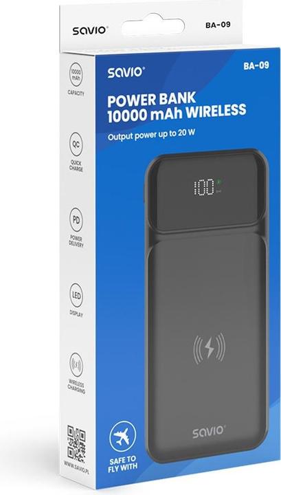 Actual product image Savio BA-09 (10000 mAh, 37 Wh)