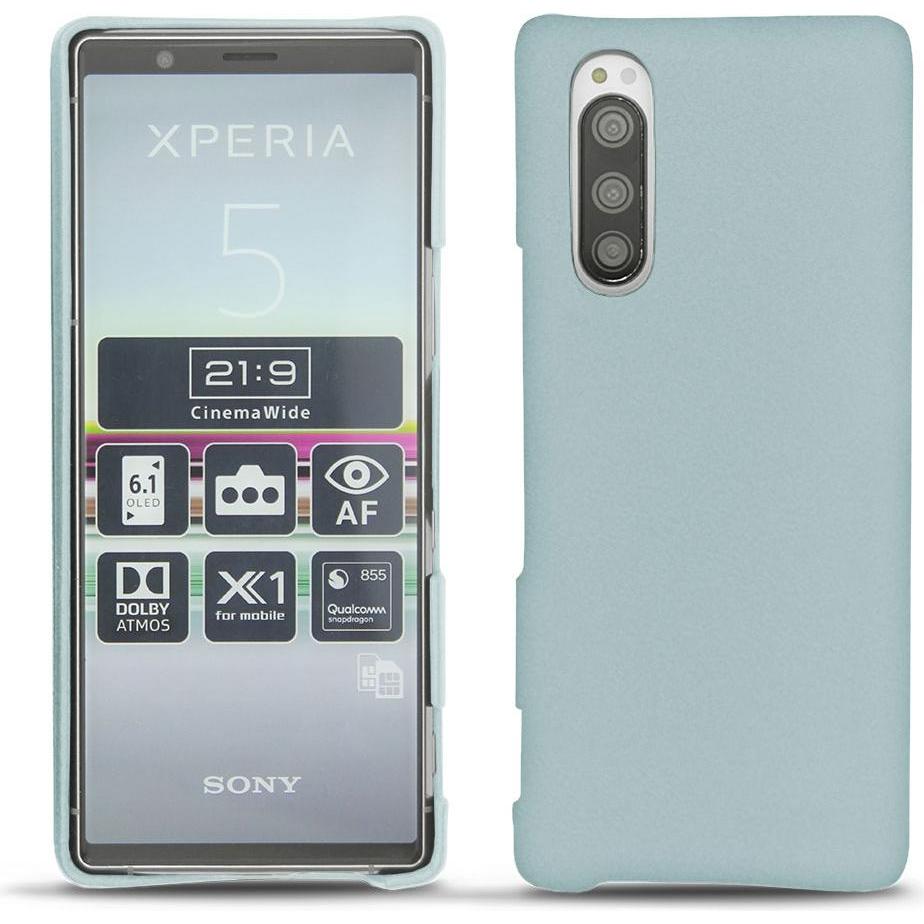 Noreve Lederschutzhülle (Sony Xperia 5), Smartphone Hülle, Blau
