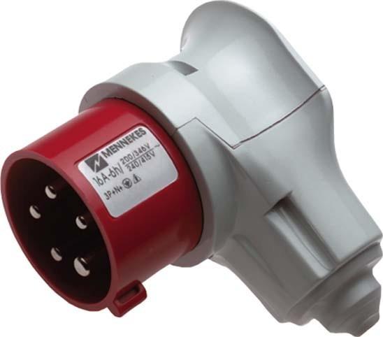 Mennekes 16A5P 6H400V Right-angle plug 3982 VarioTOP IP44 (CEE 7/4)