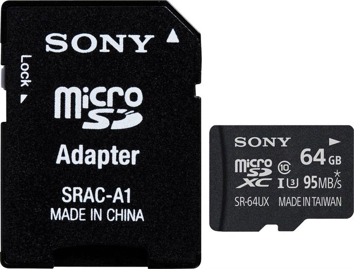 Actual product image Sony microSDXC Card 64GB,, UHS-I U3 (64 GB, microSDXC, U3, UHS-I)