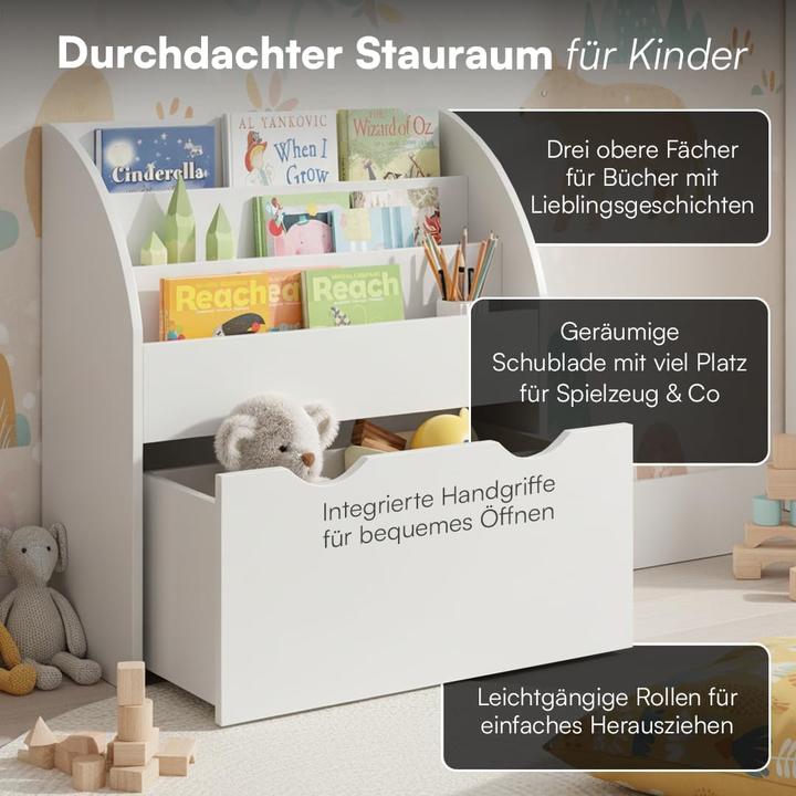 Actual product image Bellabino Children's bookshelf with drawer