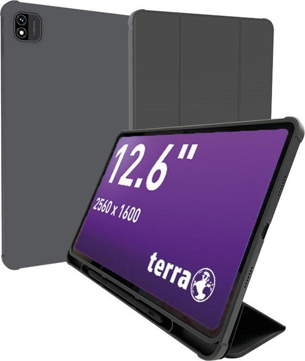 Actual product image Wortmann TERRA PAD 1201 12.6/" OLED/2560x1600/8GB/256G/LTE/A (4G, 12.60", 256 GB, Charcoal)