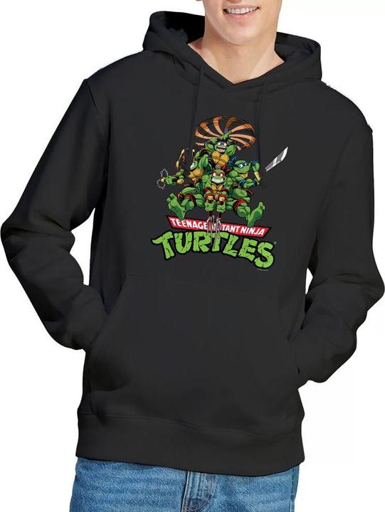 Immagine prodotto Teenage Mutant NT Felpa con Cappuccio Tartarughe Manga Uomo (S)