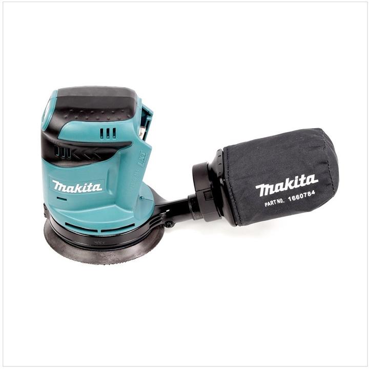 Produktbild Makita DBO 180 RA1J Akku Exzenterschleifer 18 V 125 mm + 1x Akku 2,0 Ah + Ladegerät + Makpac (Exzenterschleifer)