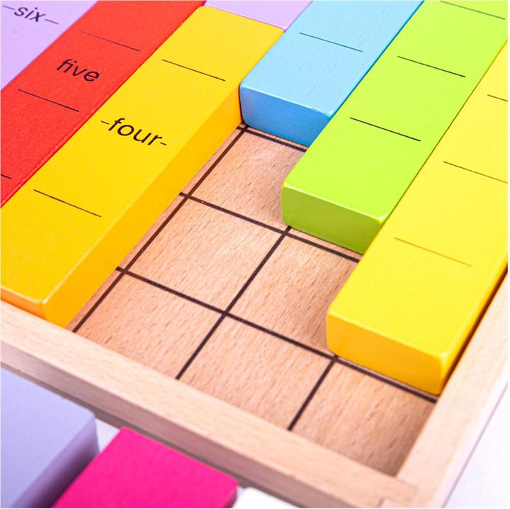 Actual product image Bigjigs Math game wooden connect numbers