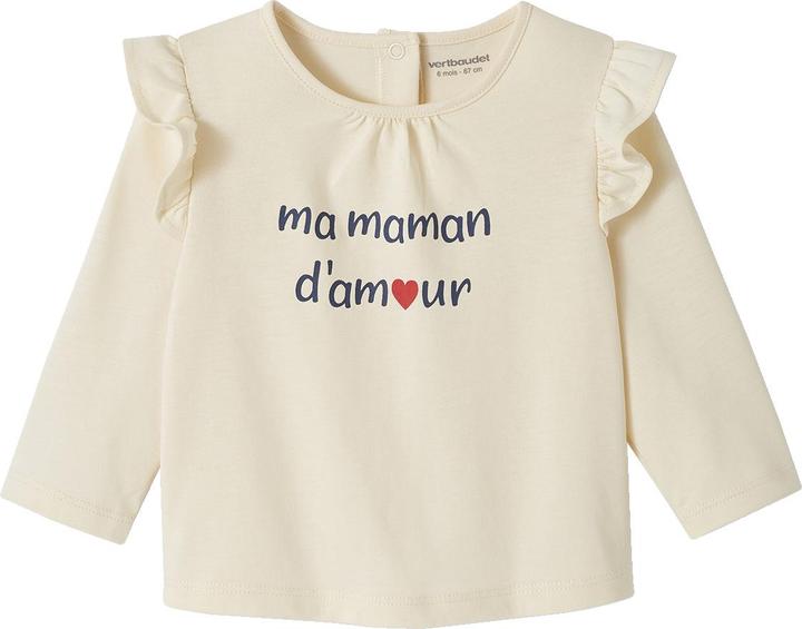 Produktbild Vertbaudet Baby T-Shirt mit Schriftzug Bio-Baumwolle (74)