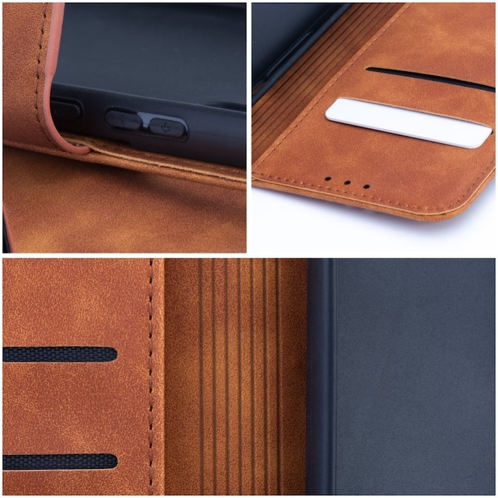 Produktbild Forcell Back panel cover OEM TENDER Book Case for SAMSUNG A13 5G / A04S brown (Samsung Galaxy A04S, Samsung Galaxy A13 5G)