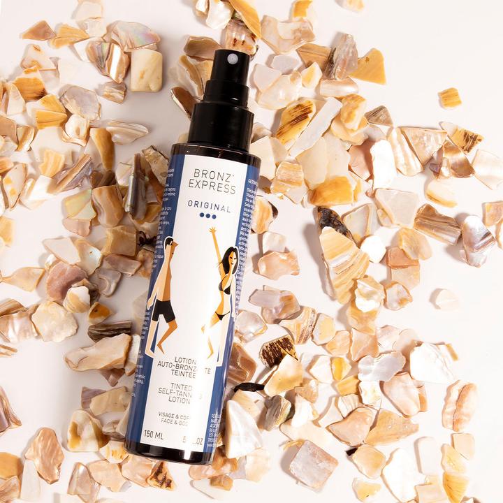 Actual product image Académie Bronz' Express Lotion Auto-Bronzante Teintée (Self tanning foam, 150 ml)