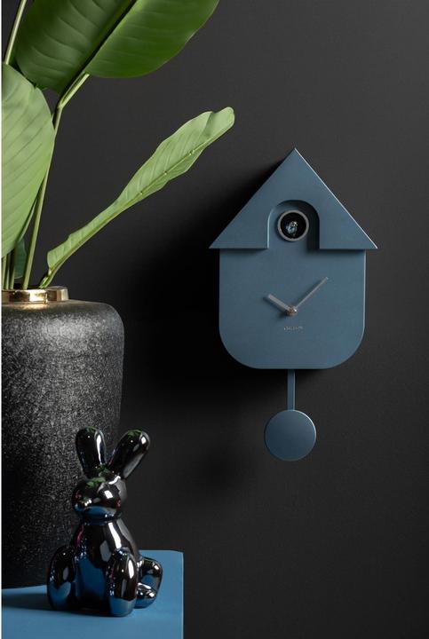 Productafbeelding Karlsson Wandklok Modern Koekoek Metallic Donkerblauw