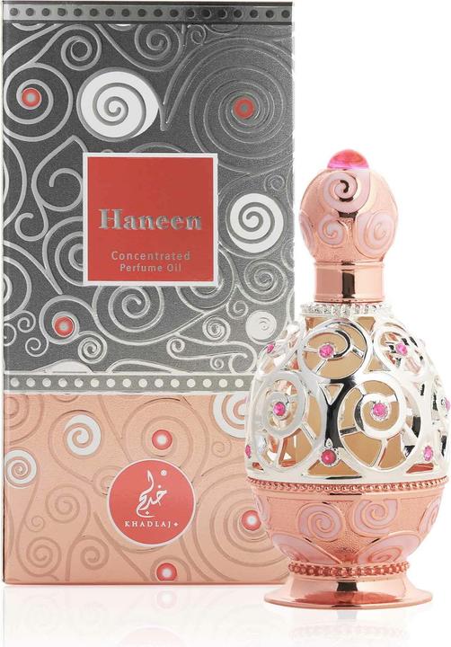 Immagine prodotto Khadlaj Haneen Rosegold - olio profumato concentrato senza alcol - 20 ml (Eau de toilette, 20 ml)