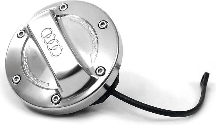 Audi Tankdeckel Aluminiumoptik mit Logo