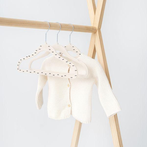 Produktbild 3 Sprouts - Velvet Hangers (15 pieces) - Double dot beige - 20.5 x 29 cm (15x)