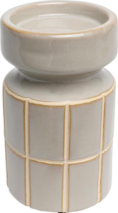 Produktbild Kare Design Kerzenständer Bliss Tile Hellgrau 18cm
